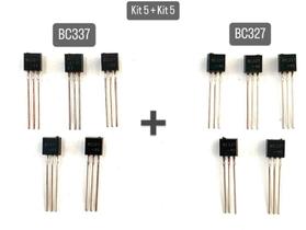 Kit 05 BC337 + 5 BC327 Par Complementar - Original - Transistor