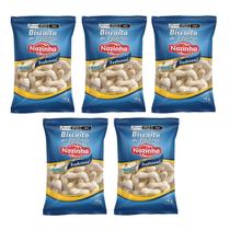 Kit 05 Biscoitos Polvilho Sem Glúten E Lact Tradicional 70g