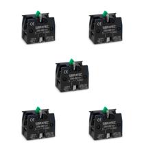 Kit 05 Blocos de Contato ZB2-BE101 1NA Para Botões e Seletoras Verde Sibratec Kit 05 Blocos de Contato ZB2-BE101 1NA Para Botões e Seletoras Verde Sibratec