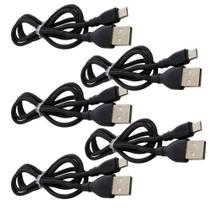 Kit 05 cabo celular 3.1a super flex usb tipo-c 1mt inova