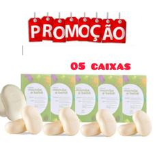 Kit 05 Caixa De Sabonete Infantil Natura Mamãe Bebê 2un Cada