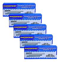 Kit 05 Caixas Grampo 26/6 C/5000 Galvanizado - Masterprint Kit 05 Caixas Grampo 26/6 C/5000 Galvanizado - Masterprint