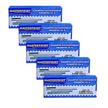 Kit 05 Caixas Grampo 26/6 C/5000 Galvanizado - Masterprint Kit 05 Caixas Grampo 26/6 C/5000 Galvanizado - Masterprint