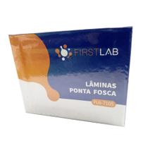 KIT 05 CAIXAS - Lâmina para Microscopia 26 x 76 mm Ponta Fosca Lapidada (FIRSTLAB) - 50 Unidades