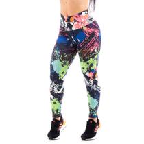 Kit 05 Calças Legging Estampada Grossa Fitness Academia