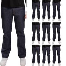 Kit 05 Calças Profissional Uniforme Trabalho Pesado Brim Metade Elástico