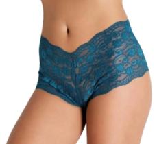 Kit 05 Caleçon Short Em Renda Sex Lingerie Tam. GG