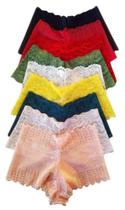 Kit 05 Caleçon Short Em Renda Sex Lingerie Tam. M Kit 05 Caleçon Short Em Renda Sex Lingerie Tam. M
