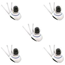 Kit 05 Câmeras Ip 3 Antenas Wifi Yoosee Visão Noturna Onvif Kit 05 Câmeras Ip 3 Antenas Wifi Yoosee Visão Noturna Onvif