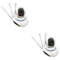 Kit 05 Câmeras Ip 3 Antenas Wifi Yoosee Visão Noturna Onvif Kit 05 Câmeras Ip 3 Antenas Wifi Yoosee Visão Noturna Onvif
