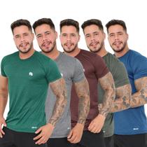 Kit 05 Camisa Dry Fit Premium Masculina Treino Academia (Cores Variadas)