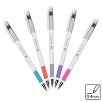 Kit 05 Canetas Esferográfica CIS Minus 0.4mm Ponta Extra Fina Fineliner
