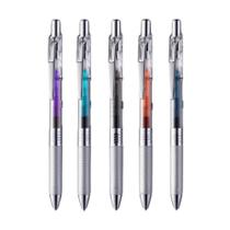 Kit 05 Canetas Gel Energel Infree Pentel 0.5mm Ponta Fina Coloridas Tecnologia Japonesa