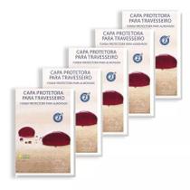 Kit 05 Capas Protetora Travesseiro Impermeável Plooma Zíper