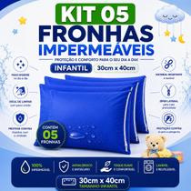 Kit 05 Capas Travesseiro 30 x 40 Hospitalar Impermeavel Kit 05 Capas Travesseiro 30 x 40 Hospitalar Impermeavel
