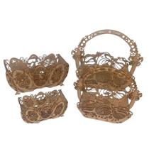 Kit 05 Cesta de Pascoa para presente, embalagem, lenbrancinha, decoração