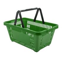 Kit 05 Cestinhas Plástica para Compras Supermercado Delicatessen Peças 18 litros Verde Kit 05 Cestinhas Plástica para Compras Supermercado Delicatessen Peças 18 litros Verde