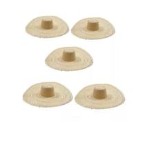 Kit 05 Chapéu Palha Mexicano(sombreiro) Aba 25 Kit 05 Chapéu Palha Mexicano(sombreiro) Aba 25
