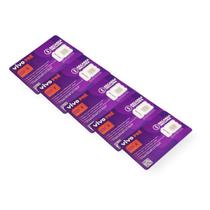 Kit 05 Chip Vivo Pré Pago Com Recarga Para 15 Dias