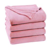 Kit 05 Cobertor Manta Lisas Casal Microfibra 1,80 x 2,00 Mantinha - LuckBaby