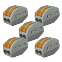 Kit 05 Conector Emenda Rapida Alavanca 2 Vias Lukma Kit 05 Conector Emenda Rapida Alavanca 2 Vias Lukma