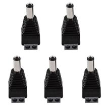 Kit 05 Conector Plug Adaptador P4 Macho Conex1000 Intelbras Cftv Cameras Vigilancia