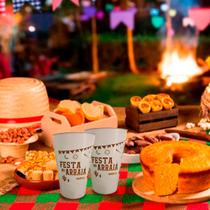 Kit 05 Copos Festa Junina Festa no Arraiá Plástico 400ml