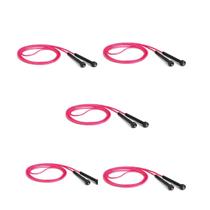 Kit 05 Corda de Pular Atrio PVC 275cm Cor:PretoTamanho:275cmGênero:Unisex