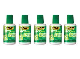 Kit 05 Corretivos Líquido Escolar ECOlutions 18ml À Base de Água BIC Kit 05 Corretivos Líquido Escolar ECOlutions 18ml À Base de Água BIC