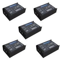 Kit 05 Direct Box Passivo Wireconex WDI600 de Impedância Kit 05 Direct Box Passivo Wireconex WDI600 de Impedância