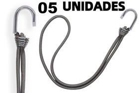 Kit 05 Elasticos Extensor Borracha p/ Caminhão Carreta CINZA