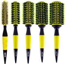 Kit 05 Escovas base Cerâmica Base Térmica Amarela Make One