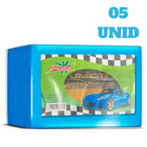 Kit 05 Esponja Automotiva Macia Lava Carro Multiuso Azul 15x10x5 Cm Kit 05 Esponja Automotiva Macia Lava Carro Multiuso Azul 15x10x5 Cm