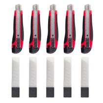 Kit 05 Estiletes Largo Emborrachado com 50 Lâminas Western Kit 05 Estiletes Largo Emborrachado com 50 Lâminas Western