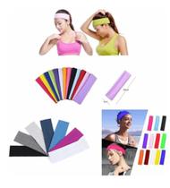Kit 05 Faixa Larga Turbante Headband Unissex Treino Corrida Esporte Moda Kit 05 Faixa Larga Turbante Headband Unissex Treino Corrida Esporte Moda