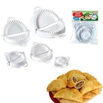Kit 05 Fechador Modelador Forma Cortador De Pastel Risóles Esfirra Kit 05 Fechador Modelador Forma Cortador De Pastel Risóles Esfirra