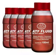 Kit 05 Fluídos Atf 100ml Direção Transmissão Hidráulico STP