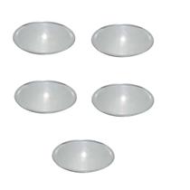 Kit 05 Formas De Pizza Abaulada nº35 S/FURO-Alumínio Polido