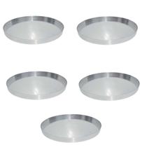 Kit 05 Formas de Pizza Nº 45 cm em Alumínio Kit 05 Formas de Pizza Nº 45 cm em Alumínio