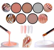Kit 05 Gel Lírio Leduv Acrigel Fibra 15 Gr Oferta