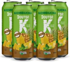 Kit 05 - Kombucha Orgânica Sabor Abacaxi e Menta 350ml DRK
