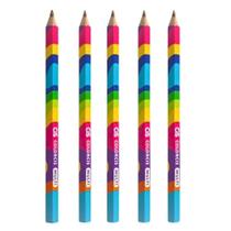 Kit 05 Lápis de Cor Colorcis Multi Tamanho Big Jumbo - CIS