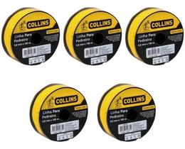 Kit 05 linhas pedreiro nylon am 0,80mx100mts - collins