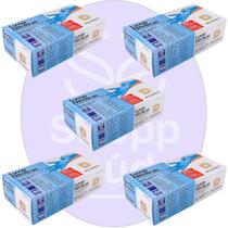 Kit 05 Luva Descartável Nitrílica Sem Pó Azul M Descarpack Kit 05 Luva Descartável Nitrílica Sem Pó Azul M Descarpack
