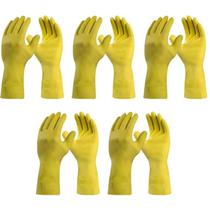 Kit 05 Luvas de Látex Silver Grip DANNY CA 40730 Tamanho:GCor:Amarelo Kit 05 Luvas de Látex Silver Grip DANNY CA 40730 Tamanho:GCor:Amarelo