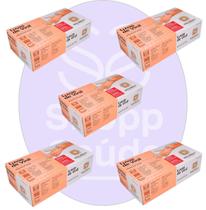 Kit 05 Luvas de Vinil Descartável M sem Pó - Descarpack