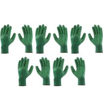 Kit 05 Luvas SN 1009 Látex Corrugado Verde Super Safety CA 31895 Tamanho:T10Cor:Verde