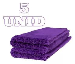 Kit 05 microfibra toalha pano flanela zacs 40 x 40cm
