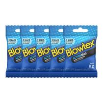 Kit 05 Pacotes Preservativos Blowtex ActionMax com 06 Unidades cada