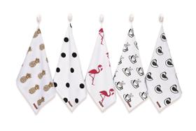 Kit 05 Panos De Prato Estampado Minimalista 100% Algodão Kit 05 Panos De Prato Estampado Minimalista 100% Algodão